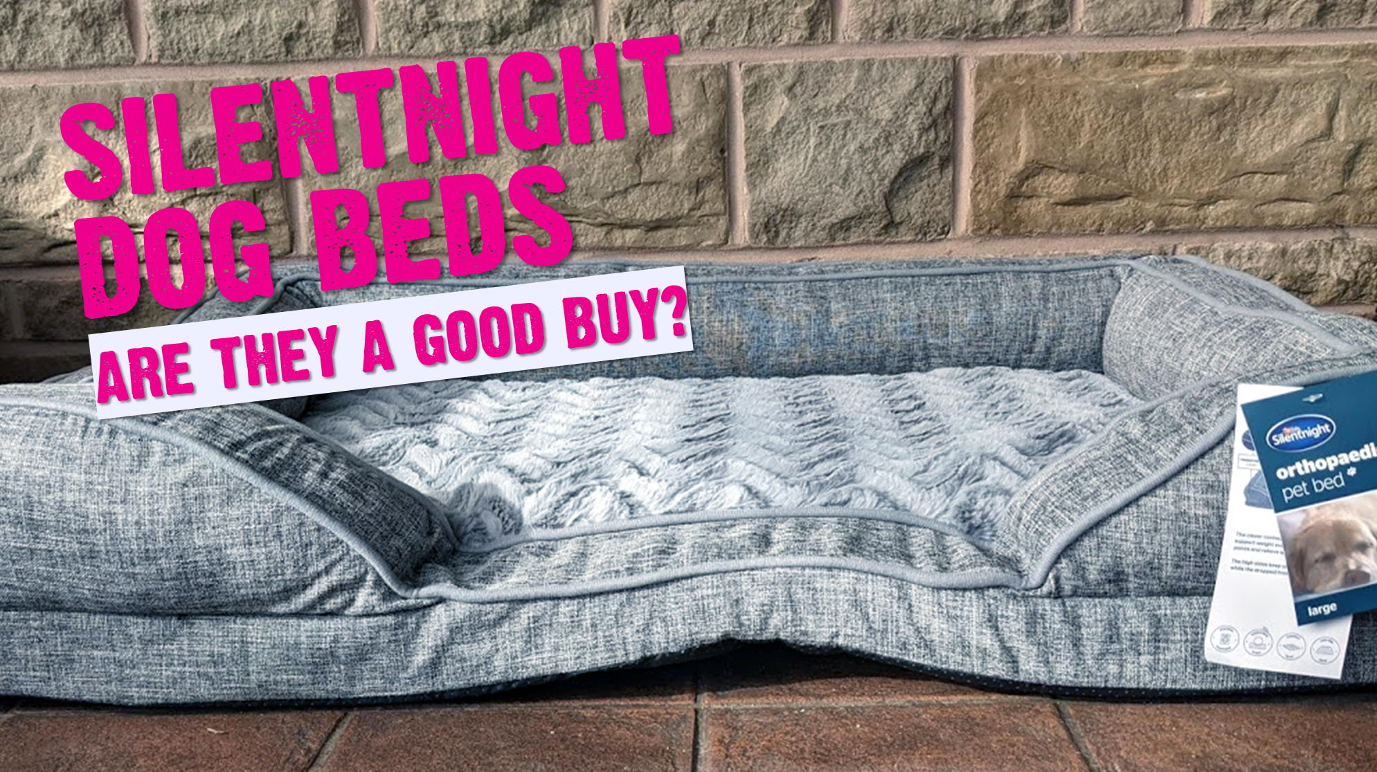 Review Silentnight AntiAnxiety Donut Pet Bed & Silentnight